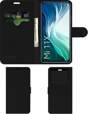 ACM Flip Cover for Xiaomi Mi 11x(Black, Cases with Holder, Pack of: 1)