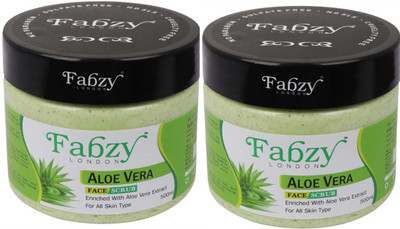 fabzy London Aloe Vera Scrub, 500 ml x 2 ( Combo Of 2 pc x 500 ml )(2 Items in the set)