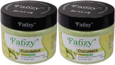 fabzy London Cucumber Scrub, 500 ml x 2 ( Combo Of 2 pc x 500 ml )(2 Items in the set)