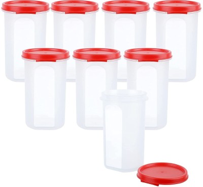 Flipkart SmartBuy Plastic Utility Container  - 585 ml(Pack of 8, Red)