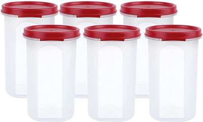 Cutting EDGE Plastic Utility Container  - 585 ml(Pack of 6, Red)