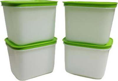TUPPERWARE Plastic Utility Container  - 1100 ml(Pack of 4, White, Green)