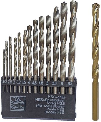 Qualigen High Quality 13pc HSS Wood Drill bit and 1pc Masonry drill bit