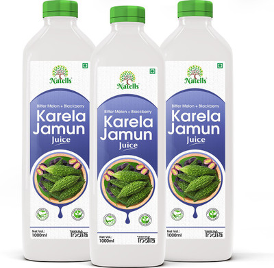 Natells Healthcare Karela Jamun Juice(3 x 1000 ml)