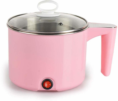 quanhai Electric Multifunction Cooking Pot 1.5 Litre Multi-Purpose Cooker Electric Rice Cooker with Steaming Feature(1.5 L, Pink)