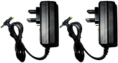TechSupreme Pack of 2 12V 2A Power Adaptor, Power Supply Ac Input 100-240V Dc Output 12Volt 2Amps Worldwide Adaptor 120 W Adapter(Power Cord Included)