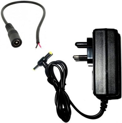 TechSupreme 12V 2A Power Adaptor, Power Supply Ac Input 100-240V Dc Output 12Volt 2Amps Worldwide Adaptor & Female power connector plug jack 120 W Adapter(Power Cord Included)