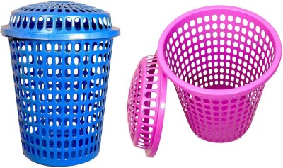 mastBus 50 L Blue, Pink Laundry Basket(Plastic)