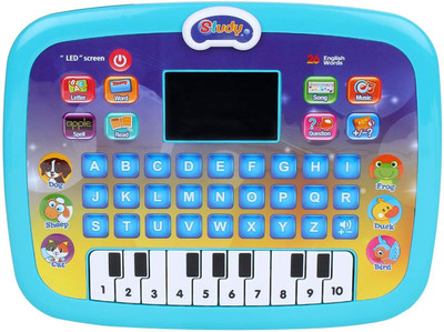 TUSHIKA X2020 Educational Computer Piano Display Led Screen, With Music And Buttons , Educational Toy Laptop Learner With Screen For Kids Baby'S Boys And Girls(Multicolor)