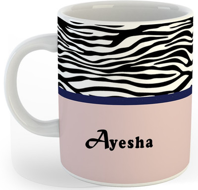 P89M Gift 'Ayesha' Name Coffe Ceramic/Coffe (330 ml) Ceramic Coffee Mug(330 ml)