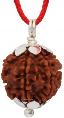 Gems Jewels Online Gems Jewels Online Natural Certified Four Mukhi Nepali Rudraksha Beads Pendent Beads Wood Pendant