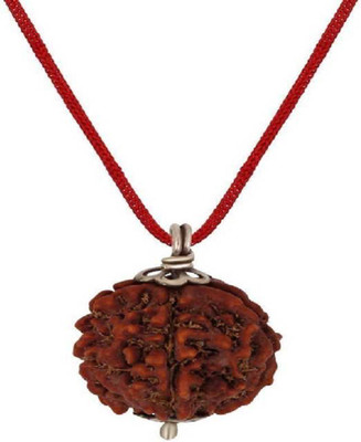 Gems Jewels Online Gems Jewels Online Natural Certified Five Mukhi Nepali Rudraksha Beads Pendent Beads Stone Pendant
