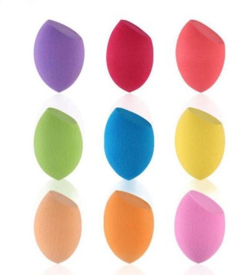 AVEU Set of 9 Makeup Beauty Foundation Cream Powder Liquid Blender Sponge Puff