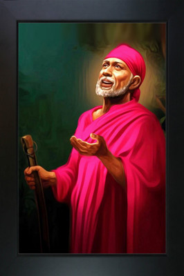 RV SALES Sai Baba Photo Frame I Sai Baba Religious Frame Religious Frame