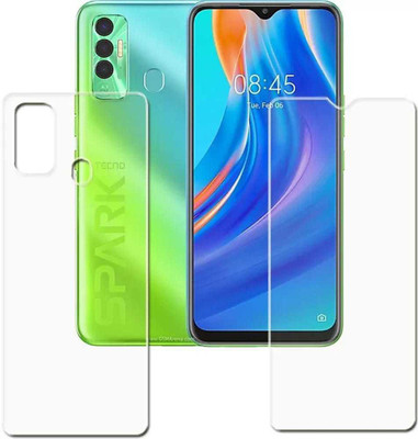 DOWRVIN Front and Back Tempered Glass for TECNO SPARK 7P(Pack of 1)