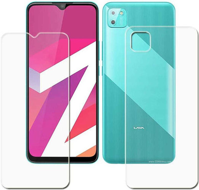 DOWRVIN Front and Back Tempered Glass for LAVA Z2 MAX(Pack of 1)