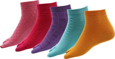 RC. ROYAL CLASS Women Self Design Ankle Length(Pack of 5)