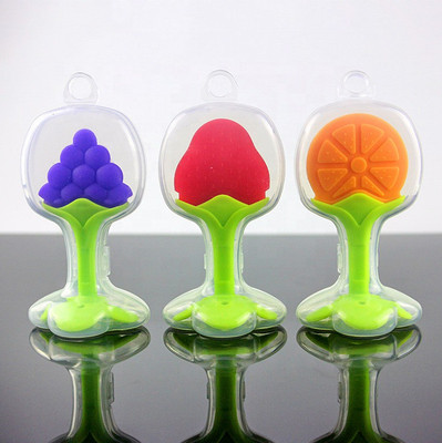 croox Bpa Free Food Grade Silicone Rubber Cute Funny Silicone Baby Teething Chew Toys Teether For Baby CRXTEE77- Pack of 3 - CRXTEE44_333 Teether(Multicolor)