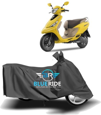 BLUERIDE Two Wheeler Cover for TVS(Scooty Zest 110, Grey)