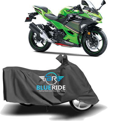 THE REAL ARV Waterproof Two Wheeler Cover for Kawasaki(Ninja 400, Grey)
