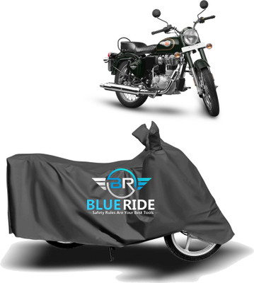 BLORIDE Two Wheeler Cover for Royal Enfield(Twin spark, Grey)