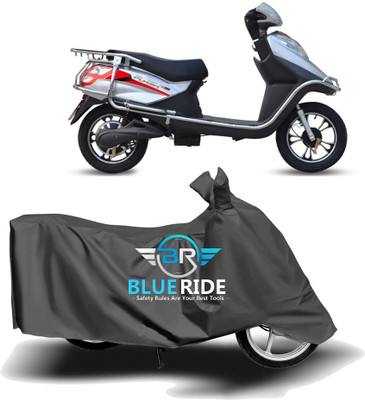 BLOERIDE Two Wheeler Cover for Hero Electric(Electric Flash, Grey)