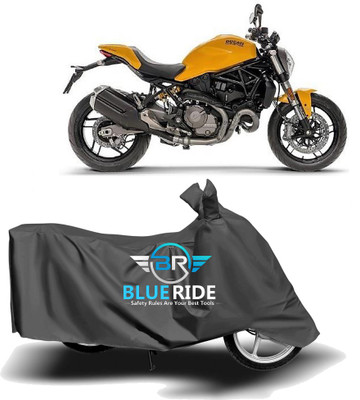 BLOERIDE Two Wheeler Cover for Ducati(Monster 82, Grey)