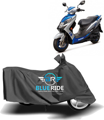 BLOERIDE Two Wheeler Cover for Suzuki(Swish 125, Grey)