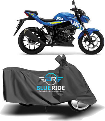 BLORIDE Two Wheeler Cover for Suzuki(GSX, Grey)