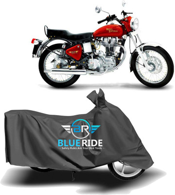 BLOERIDE Two Wheeler Cover for Royal Enfield(Electra 5S, Grey)