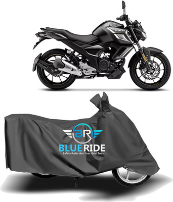 BLOERIDE Two Wheeler Cover for Yamaha(FZ S V3.0 FI, Grey)