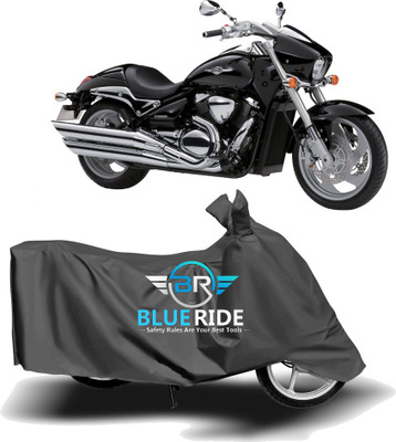 BLORIDE Two Wheeler Cover for Suzuki(Intruder M800, Grey)