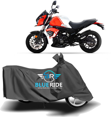 BLOERIDE Two Wheeler Cover for Mahindra(Mojo, Grey)