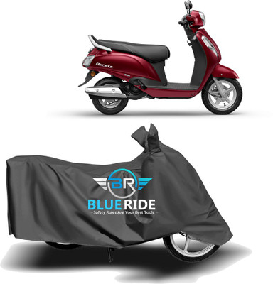 BLOERIDE Two Wheeler Cover for Suzuki(Access, Grey)
