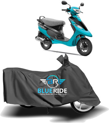 BLORIDE Two Wheeler Cover for TVS(Scooty, Grey)