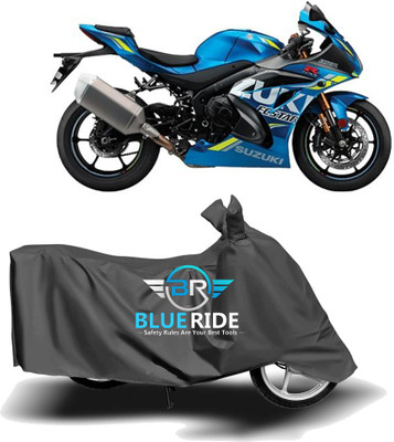 BLOERIDE Two Wheeler Cover for Suzuki(GSX R1000, Grey)