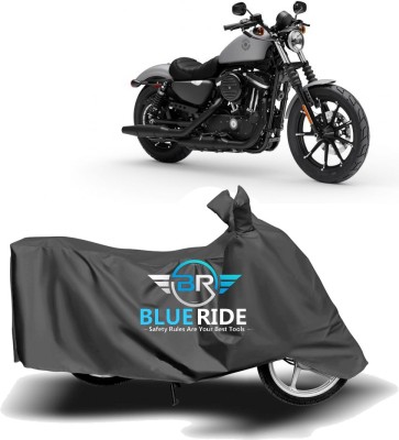 BLORIDE Two Wheeler Cover for Harley Davidson(Iron 883, Grey)