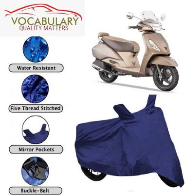 MEGA MARTZZ Waterproof Two Wheeler Cover for TVS(Jupiter classic, Blue)
