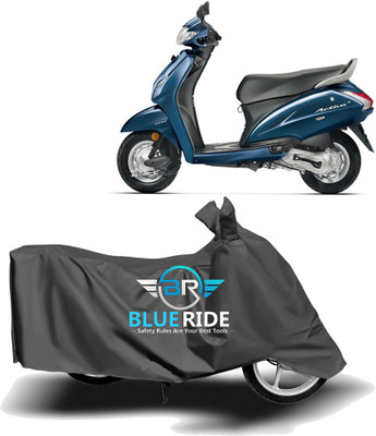 BLORIDE Two Wheeler Cover for Honda(Activa 4G, Grey)