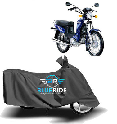 BLOERIDE Two Wheeler Cover for Kinetic(Luna, Grey)