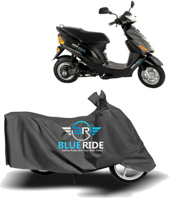 BLORIDE Two Wheeler Cover for Hero Electric(Electric Zippy, Grey)