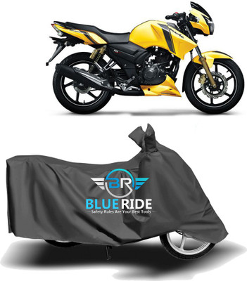 BLOERIDE Two Wheeler Cover for TVS(Apache, Grey)