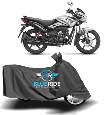 BLOERIDE Two Wheeler Cover for Hero(Passion, Grey)