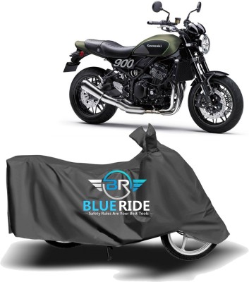 BLOERIDE Two Wheeler Cover for Kawasaki(Z900RS, Grey)