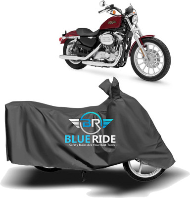 BLORIDE Two Wheeler Cover for Harley Davidson(XL 883, Grey)