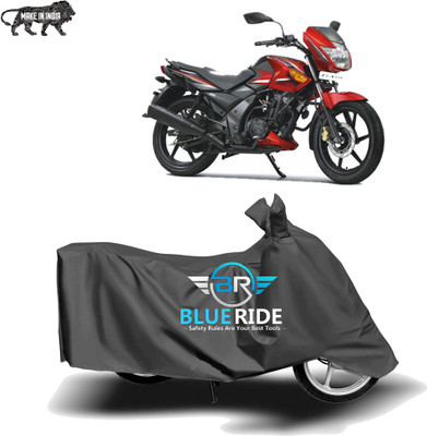 BLOERIDE Two Wheeler Cover for TVS(Flame SR125, Grey)