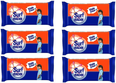 Surf excel Stain Remover pack of 06 Detergent Bar(250 g, Pack of 6)