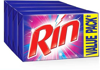 Rin pack of 6 Detergent Bar(250 g, Pack of 6)