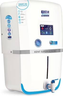 KENT SUPERB ALKALINE 9 L RO + UV + UF + TDS Control + Alkaline + UV in Tank Water Purifier  (White)