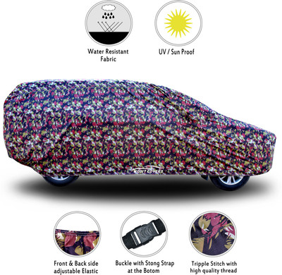XAFO Car Cover For Chevrolet UVA (With Mirror Pockets)(Multicolor)
